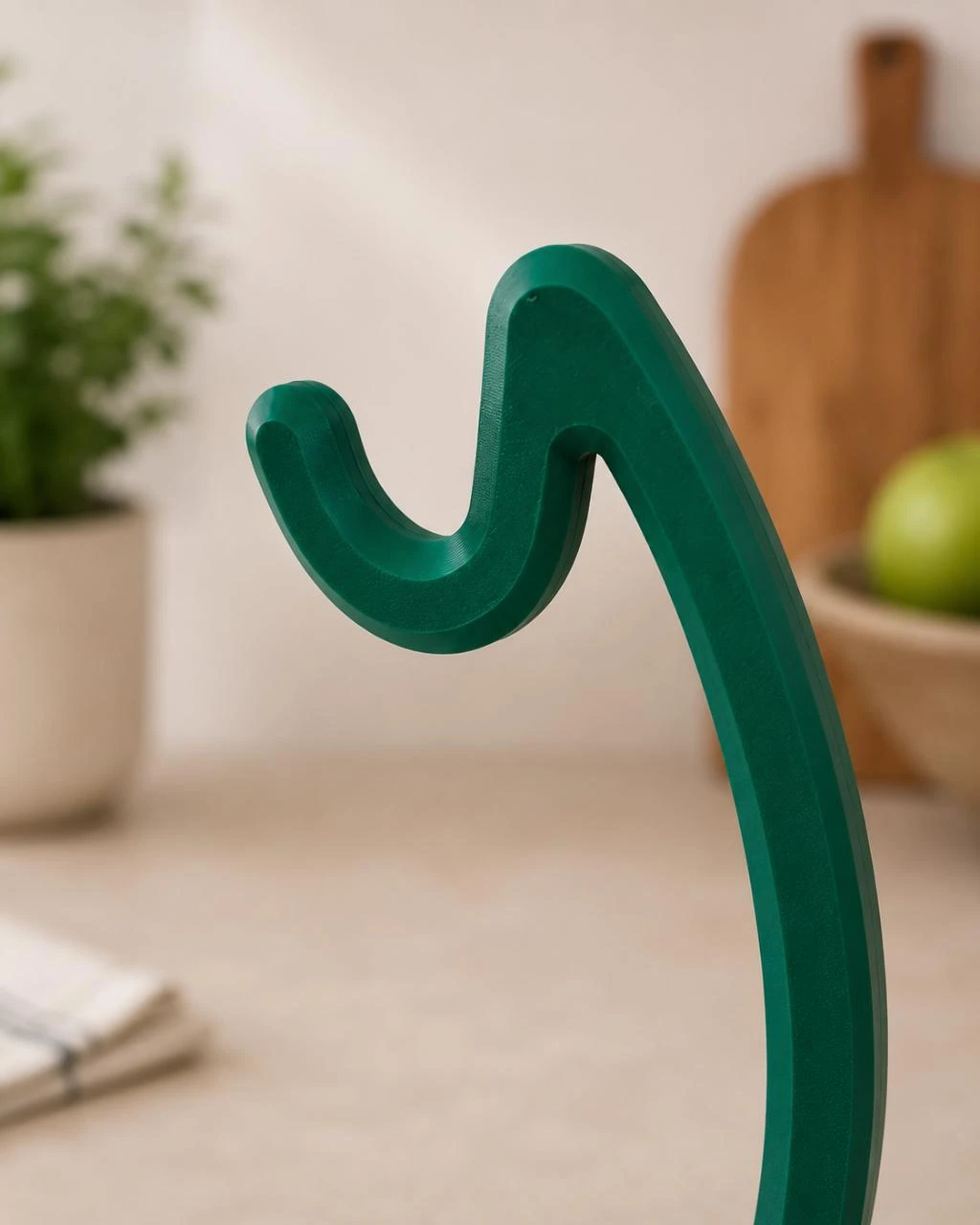 Green PLA Countertop Banana Holder | Kitchen Fruit Organizer – photo 3